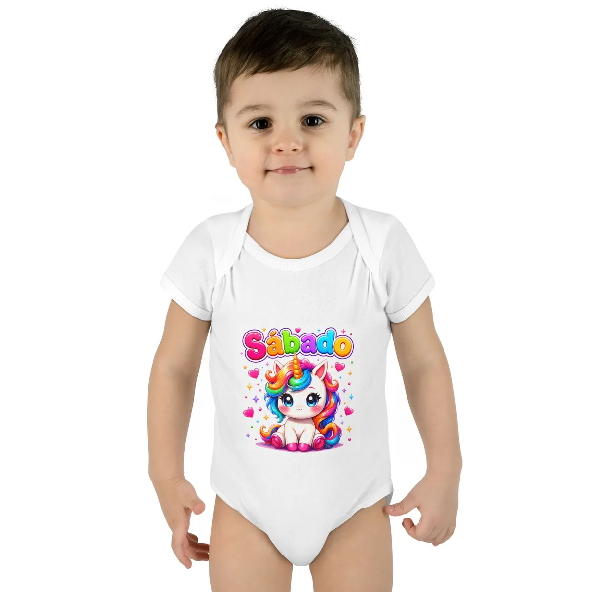 Mameluco para bebé "Sábado Unicornio"
